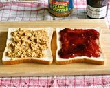 ピーナッツバター&ジェリーのサンドイッチ作り方1写真