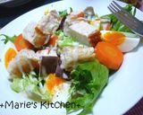 パリパリチキンと温野菜のシーザーサラダ作り方7写真