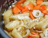 ごぼう天と鶏肉の炊き込みご飯♪作り方3写真