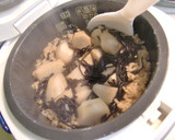 里芋とヒジキの炊き込みご飯作り方4写真