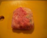 ポテサラ＆チーズをお肉で巻き揚げ～♡作り方2写真