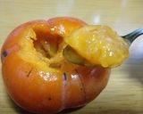我が家の完熟柿の食べ方作り方2写真
