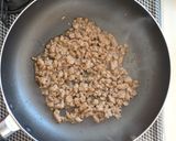 挽肉とネギの甘辛炒飯。作り方3写真