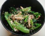 小松菜とぶなしめじの胡麻あえ作り方4写真