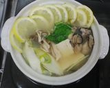 かきのレモン鍋🍋〆はさっぱりラーメン🍜作り方6写真