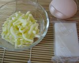 餅エッグチー作り方1写真