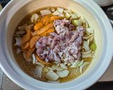 土鍋で作る☆鶏もも肉の炊き込みご飯作り方2写真