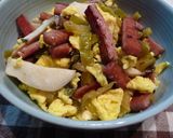 男子に大うけ♪スパムと高菜漬け炒め作り方4写真