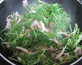 豆苗のカルボナーラ作り方4写真