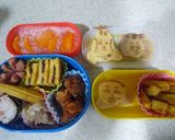 キャラ弁にトーマスのお絵かきホットケーキ作り方9写真