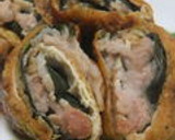 油揚げと豚肉のクルクル巻き♡焼き作り方11写真