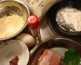 鶏肉の胸肉と梅肉と大葉のはさみカツ☆作り方1写真