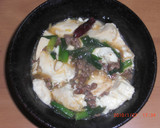 簡単☆和風☆豆腐とひき肉とにらの煮物作り方6写真