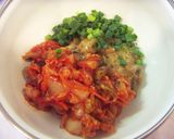 簡単✿ヘルシー✿あげキムチ納豆作り方4写真
