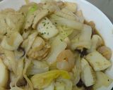 エリンギと白菜とシーフードのオイスター炒め作り方9写真