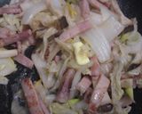 エリンギと白菜とハムのバター醤油炒め作り方6写真