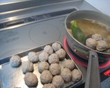 白菜と肉団子のごちそうスープ作り方7写真