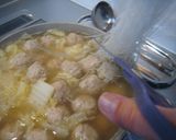 白菜と肉団子のごちそうスープ作り方10写真