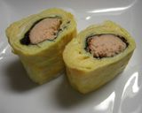 お弁当のおかず❀たらこと大葉の卵焼き作り方5写真