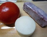 トマトのｶﾚｰスープ作り方1写真