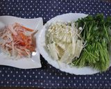 豆苗のオイスター＆カレー粉炒め作り方1写真