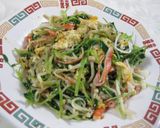 豆苗のオイスター＆カレー粉炒め作り方5写真