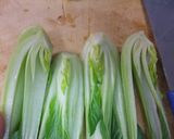 鶏のささみとチンゲン菜の卵白ソース作り方1写真