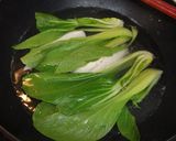 鶏のささみとチンゲン菜の卵白ソース作り方5写真