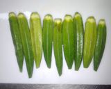オクラのロース巻梅ソ～ス作り方1写真