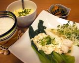 鶏のささみとチンゲン菜の卵白ソース作り方11写真