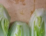 鶏のささみとチンゲン菜の卵白ソース作り方2写真