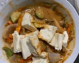 お一人様クリーム味噌キムチ味豆腐野菜炒め作り方21写真