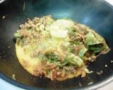キャベツと鶏そぼろの味噌卵とじ作り方4写真