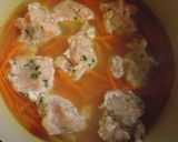 ♡春雨入り♪　鶏団子とカブのスープ♡作り方4写真
