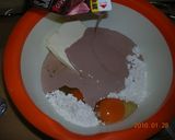 チョコレートホイップを使ったチーズケーキ作り方4写真