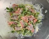 とびっこサーモンサラダ、豆苗アレンジ作り方3写真