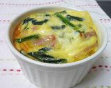 ココットでお手軽♪ほうれん草キッシュ風作り方4写真