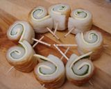 ★竹輪のチーズ巻き巻き★作り方4写真