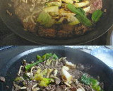 牛肉・ネギ・シメジのオイスター炒め作り方6写真