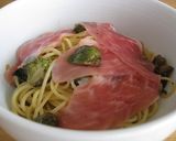 生ハムとふきのとうのペペロンチーノ作り方6写真