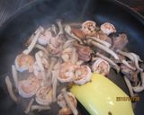 簡単！エビと鶏肉のトマトクリームパスタ作り方4写真