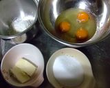 手作り・・基本的な誕生日ケーキ」^-^「作り方1写真