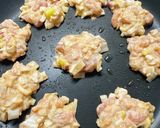 焼肉の生だれ鶏むね肉と長ネギミニチヂミ作り方7写真