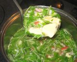 ふわトロつるん♪卵豆腐とカニカマのスープ作り方3写真