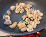 鶏背肉の黒酢餡炒め。作り方1写真