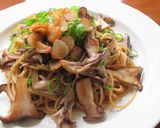 フライパン１つで！きのこの和風醤油パスタ作り方8写真