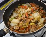 白菜とえびのうま煮作り方7写真