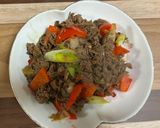 牛肉とパプリカのオイスター炒めカレー風味作り方3写真