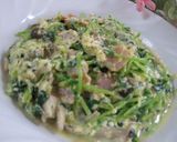 豆苗のカルボナーラ作り方6写真