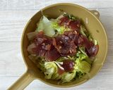 にんにく生姜漬けカツオが旨い！レタスサラダ作り方4写真